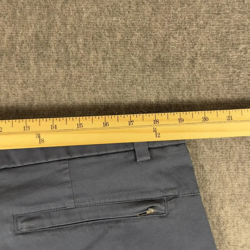 Lululemon Shorts Mens 38 Blue Chino 9 Inch Inseam Flat Front Casual Summer